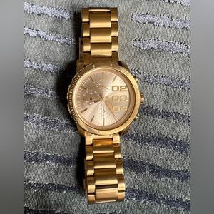 Diesel Franchise All Gold Ion Plated Unisex Watch